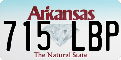 AR license plate 715LBP