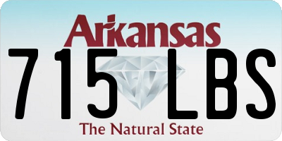 AR license plate 715LBS
