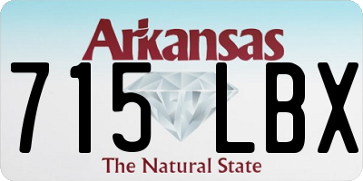 AR license plate 715LBX