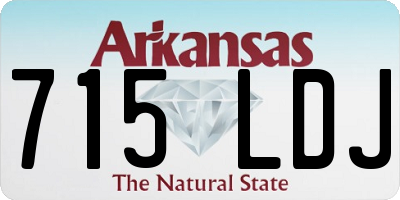 AR license plate 715LDJ