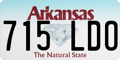 AR license plate 715LDO