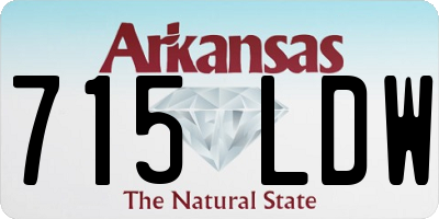 AR license plate 715LDW