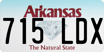 AR license plate 715LDX
