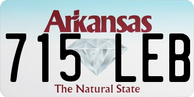 AR license plate 715LEB