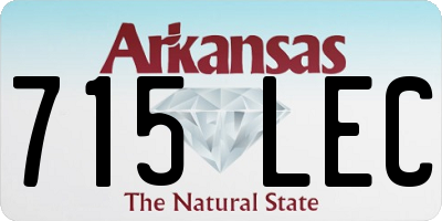 AR license plate 715LEC