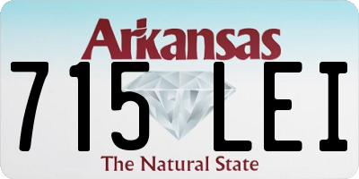 AR license plate 715LEI