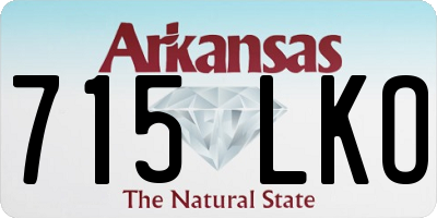 AR license plate 715LKO