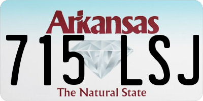AR license plate 715LSJ