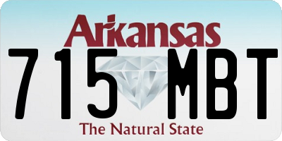 AR license plate 715MBT