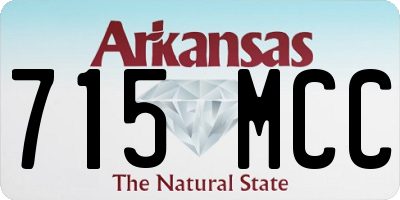 AR license plate 715MCC