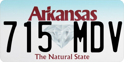 AR license plate 715MDV