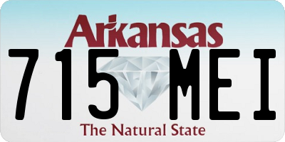 AR license plate 715MEI
