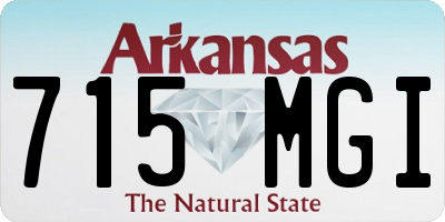 AR license plate 715MGI