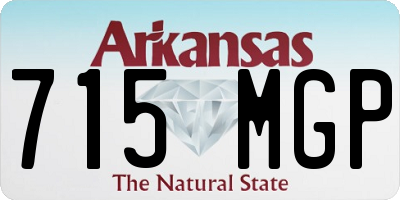 AR license plate 715MGP
