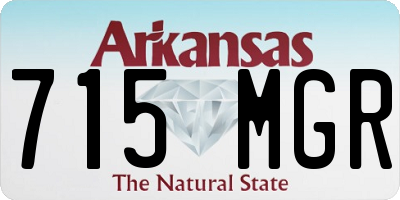 AR license plate 715MGR