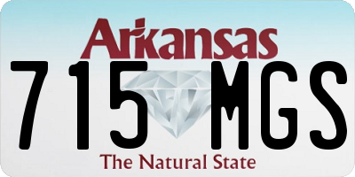 AR license plate 715MGS