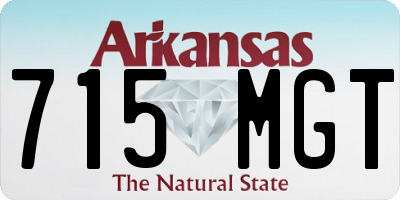 AR license plate 715MGT