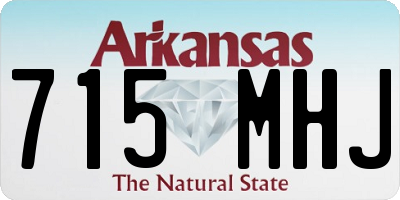 AR license plate 715MHJ