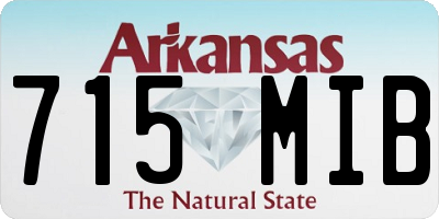 AR license plate 715MIB