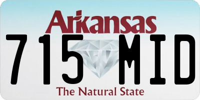 AR license plate 715MID