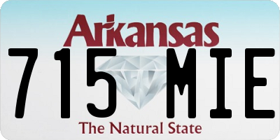 AR license plate 715MIE
