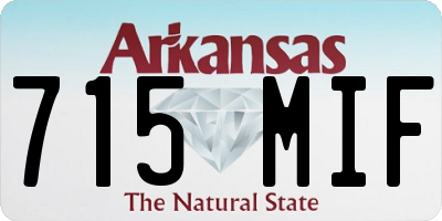 AR license plate 715MIF