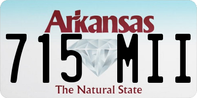 AR license plate 715MII