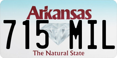 AR license plate 715MIL