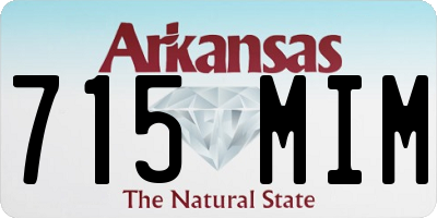 AR license plate 715MIM