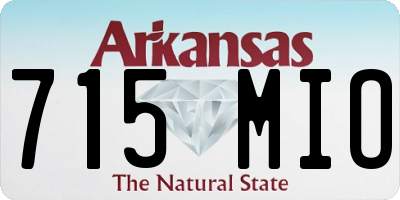 AR license plate 715MIO