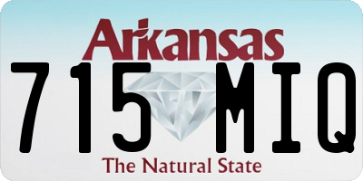 AR license plate 715MIQ