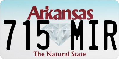 AR license plate 715MIR