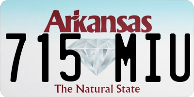 AR license plate 715MIU