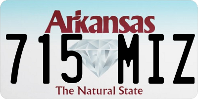 AR license plate 715MIZ