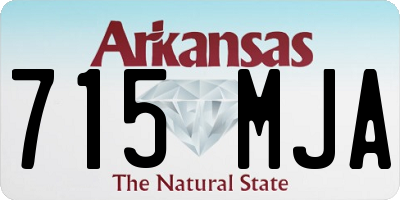 AR license plate 715MJA