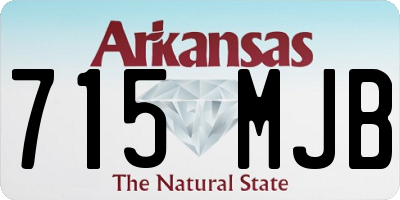 AR license plate 715MJB