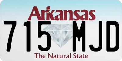 AR license plate 715MJD