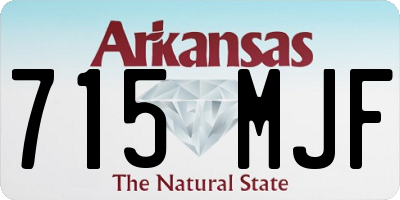 AR license plate 715MJF
