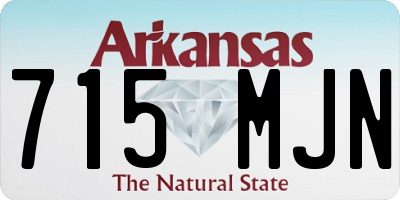 AR license plate 715MJN