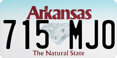 AR license plate 715MJO