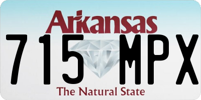 AR license plate 715MPX