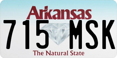 AR license plate 715MSK