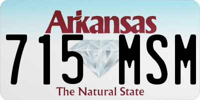 AR license plate 715MSM