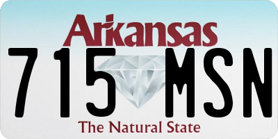 AR license plate 715MSN