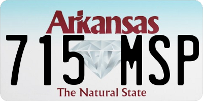 AR license plate 715MSP