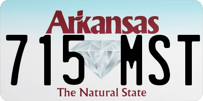 AR license plate 715MST