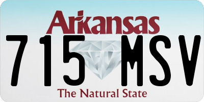 AR license plate 715MSV