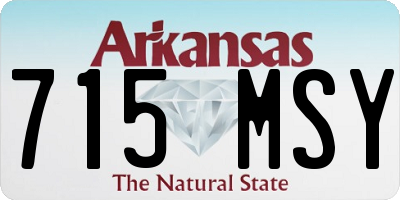 AR license plate 715MSY
