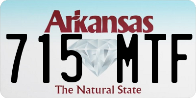 AR license plate 715MTF