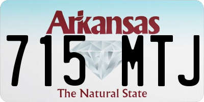 AR license plate 715MTJ